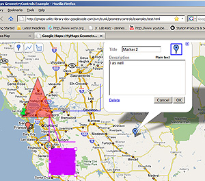 MyMaps GeometryControls Example 